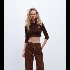 NWT ZARA Cropped Sweater
